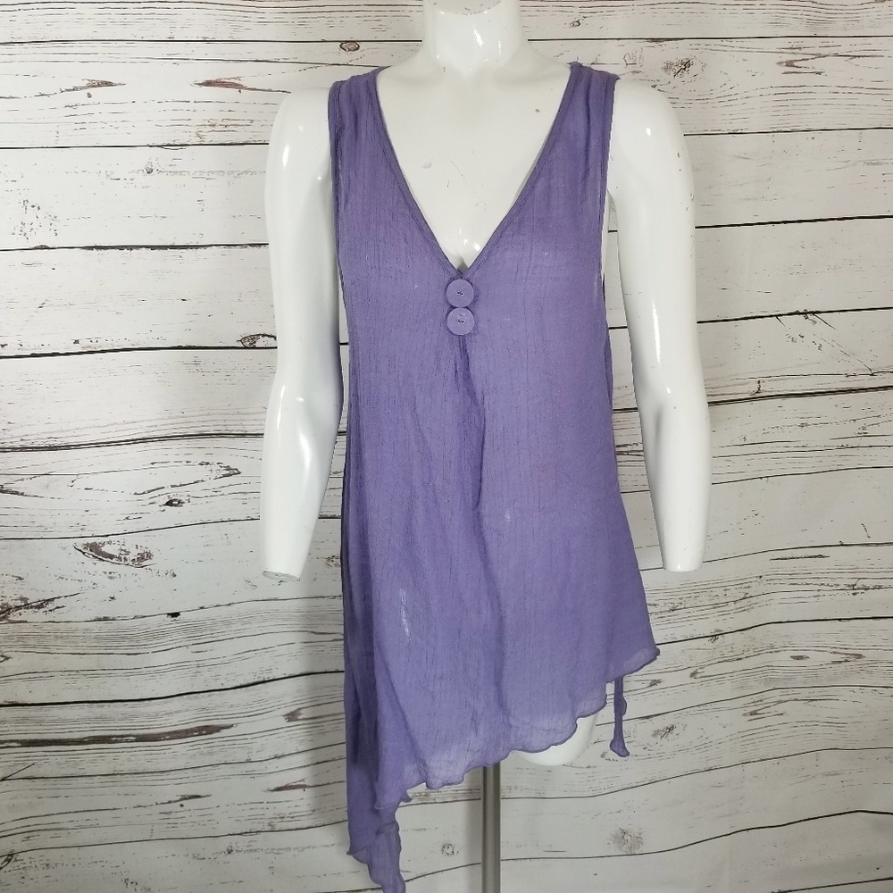 NOELLE purple Blouse‎ Festival LAGENLOOK M